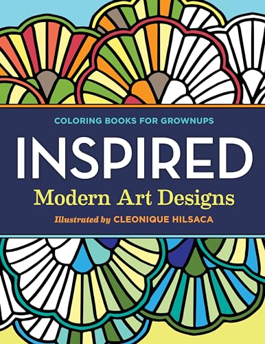 Beispielbild fr Coloring Books for Grownups: Inspired: Modern Art Designs zum Verkauf von Buchpark