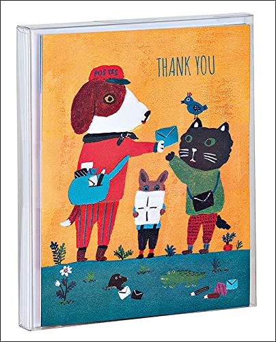 Beispielbild fr Doggy Thank You Notecard Set: 10-Full Color, Standard Size Illustrated Notecards with Envelopes zum Verkauf von Russell Books