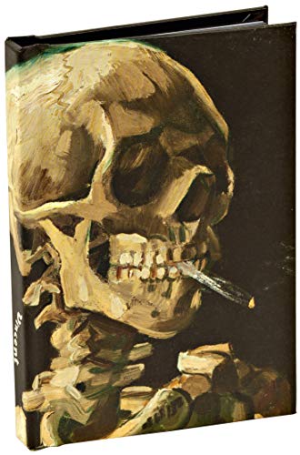 Imagen de archivo de Head of a Skeleton with a Burning Cigarette by Vincent van Gogh, Skull Mini Notebook: Pocket Size Mini Hardcover Notebook with Painted Edge Paper a la venta por Lakeside Books