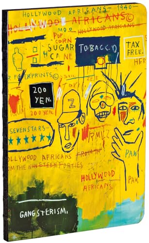 Beispielbild fr Hollywood Africans by Jean-Michel Basquiat A5 Notebook, dot-grid pages, exposed binding lays flat: A5 Notebook zum Verkauf von Books From California