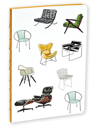 Stock image for Mid-Century Modern Chairs A5 Notebook: Our A5 Size Standard Paperback Notebook (Hail Tiger Studio) for sale by Lakeside Books
