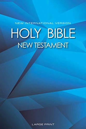 NIV, New Testament, Large Print, Paperback, Blue - Biblica