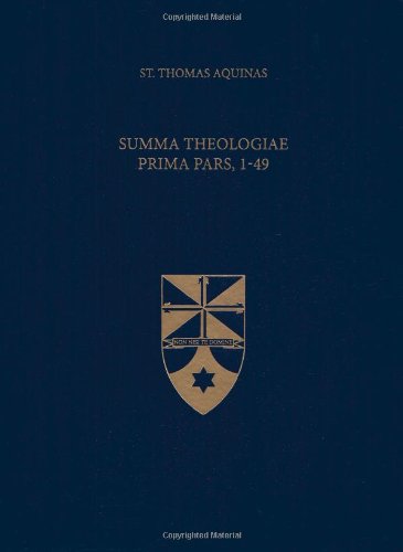 Stock image for Summa Theologiae Prima Pars, 1-49 (Latin-English Opera Omnia) for sale by HPB-Red