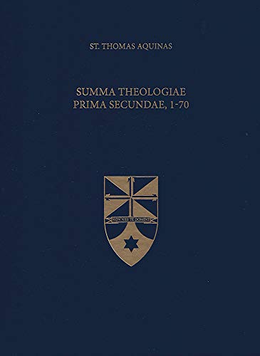 Beispielbild fr Summa Theologiae Prima Secundae, 1-70 (Latin-English Opera Omnia) zum Verkauf von Omega