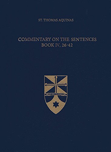 Beispielbild fr Commentary on the Sentences zum Verkauf von Revaluation Books