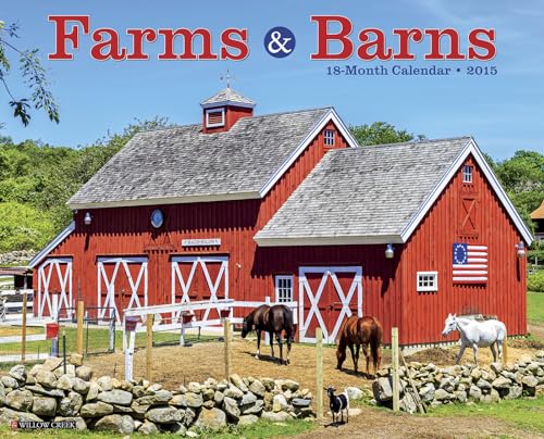 9781623432690: Farms & Barns 2015 Wall Calendar