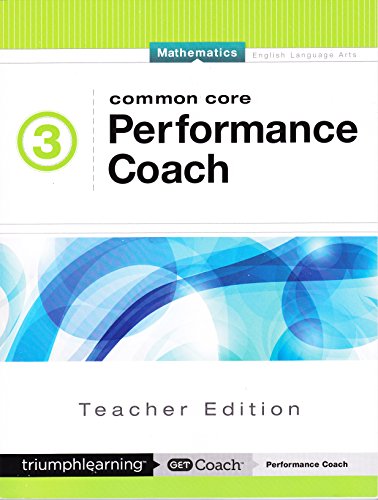 Stock image for Common Core Performance Coach Mathematics Grade 3, Teacher Edition 2015 for sale by Walker Bookstore (Mark My Words LLC)