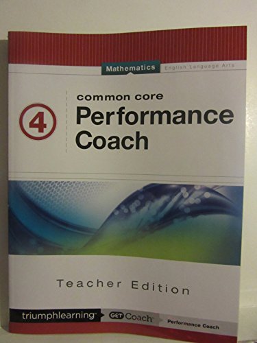 9781623628123: Common Core Performance Coach Mathematics Grade 4, Teacher Edition 2015