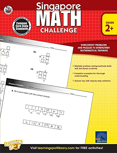 9781623990725: Singapore Math | Common Core Challenge Workbook | 2nd–5th Grade, 352pgs