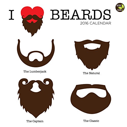 9781624380846: I Heart Beards 2016 Calendar