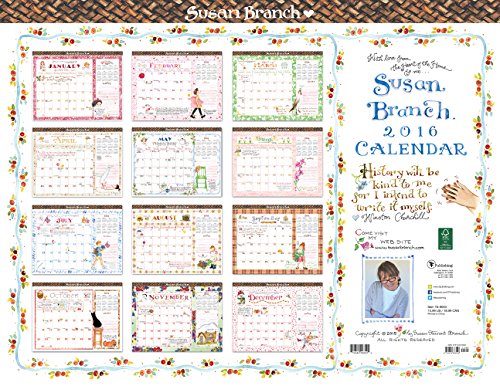9781624383526: Susan Branch 2016 Calendar: 17-month Blotter