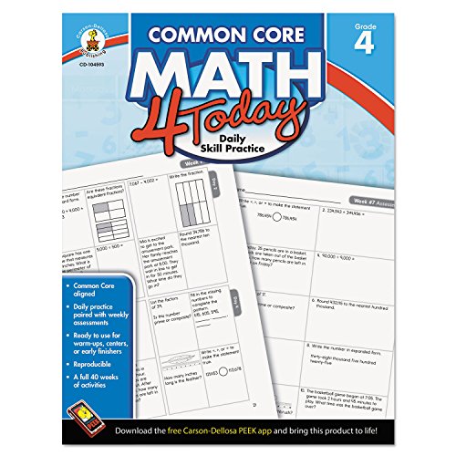 9781624426025: Common Core Math 4 Today, Grade 4: Daily Skill Practice Volume 7 (Common Core 4 Today)