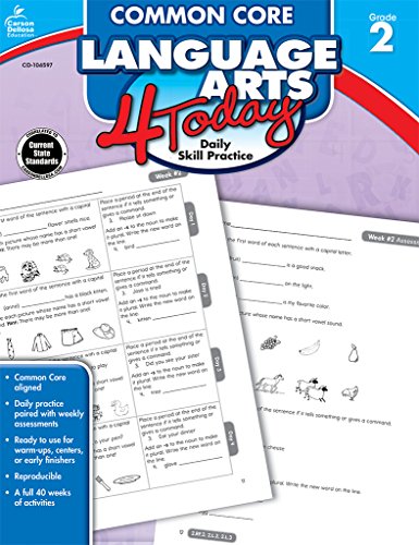 9781624426056: Common Core Language Arts 4 Today, Grade 2: Daily Skill Practice