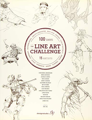 Beispielbild fr The Line Art Challenge: 100 sketches for 100 days zum Verkauf von Books From California