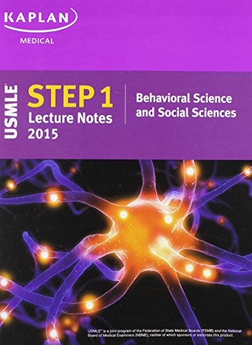 9781625230232: Kaplan USMLE Step 1 Lecture Notes 2015 Behavioral Science and Social Sciences