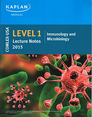 Beispielbild fr Comlex-USA Level 1 Lecture Notes 2015: Immunology and Microbiology zum Verkauf von Better World Books: West