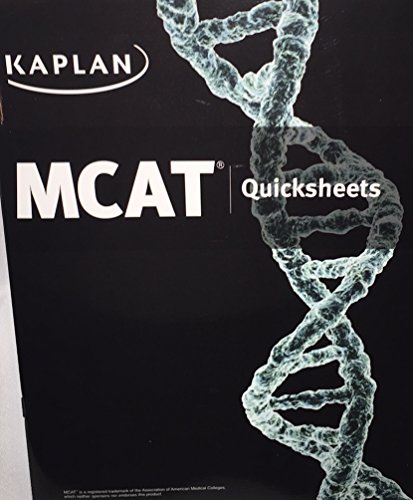9781625231239: Kaplan MCAT Quicksheets - New Edition for 2016 Test - MM5104E