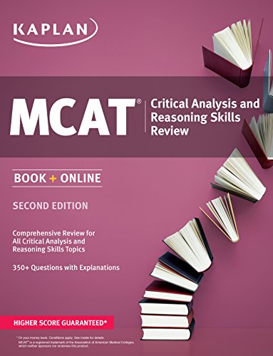9781625231246: Kaplan MCAT Critical Analysis and Reasoning Skills Review: Book + Online