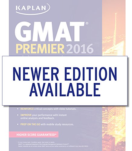 9781625231352: Kaplan GMAT Premier 2016 with 6 Practice Tests: Book + Online + DVD + Mobile (Kaplan Test Prep)