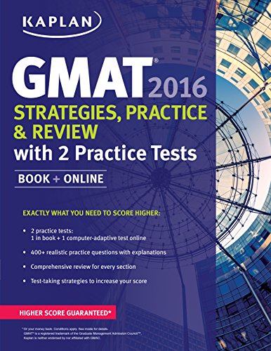 9781625231369: Kaplan GMAT 2016 Strategies, Practice, and Review with 2 Practice Tests: Book + Online (Kaplan Test Prep)