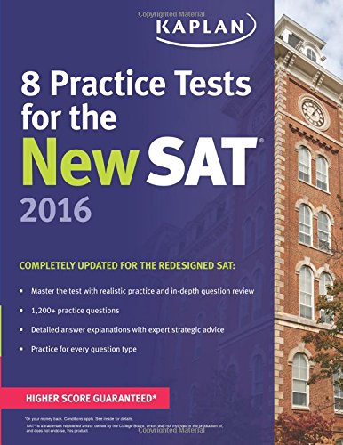 Beispielbild fr Kaplan 8 Practice Tests for the New SAT 2016 zum Verkauf von Better World Books