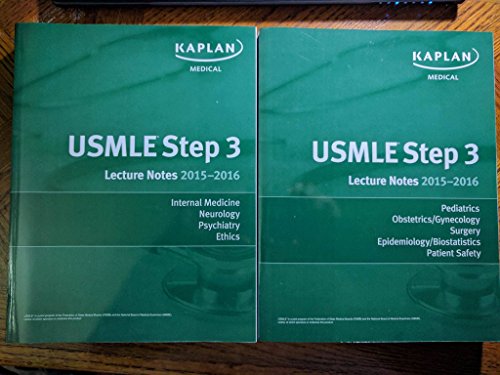 Beispielbild fr Kaplan USMLE Step 3 Lecture Notes 2015- 2016 Set (2 books) Authentic, USA Print zum Verkauf von ThriftBooks-Atlanta