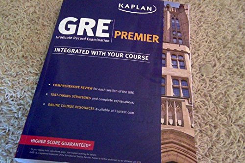 9781625237217: Kaplan GRE Premier