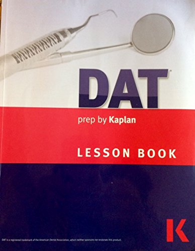 Stock image for DAT prep by Kaplan Lesson Book for sale by SecondSale