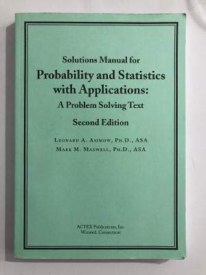 probability & statistics with applications a problem solving text pdf