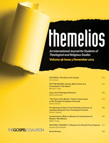 Stock image for Themelios, Volume 38, Issue 3 for sale by Chiron Media