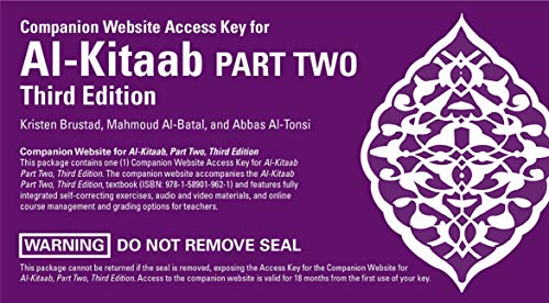 Imagen de archivo de Companion Website Access Key for Al-kitaab (Arabic Edition) a la venta por SecondSale