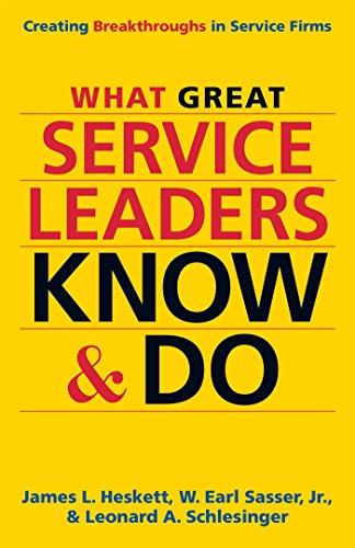 Imagen de archivo de What Great Service Leaders Know and Do : Creating Breakthroughs in Service Firms a la venta por Better World Books