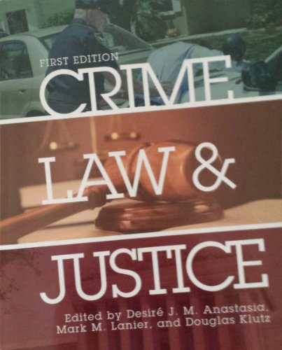 Beispielbild fr Crime, Law, and Justice zum Verkauf von BooksRun