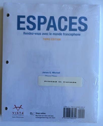 9781626800700: Espaces, 3rd Edition, Loose Leaf Student Edition with Supersite Code