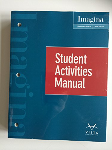 Imagen de archivo de Imagina 3e Student Activities Manual a la venta por Better World Books
