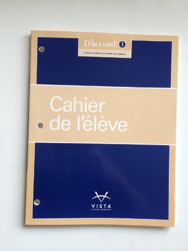 Stock image for Daccord 2015 L3 Cahier de L'eleve for sale by Better World Books