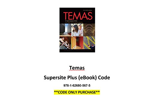 9781626805675: Temas AP Spanish Supersite Plus (eBook) Code **CODE ONLY**