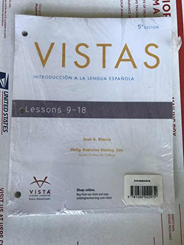 Stock image for Vistas, 5th Ed, Loose-leaf Student Edition with Supersite Code **SUPERSITE CODE** for sale by Irish Booksellers