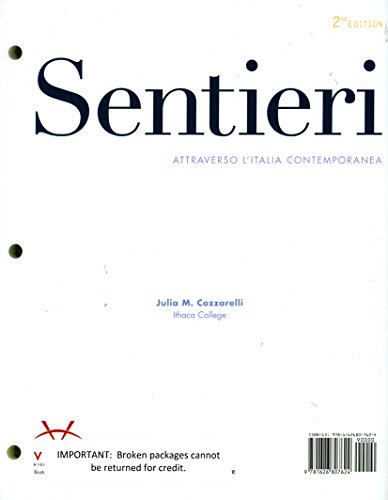 9781626807624: Sentieri 2nd Ed Looseleaf Textbook