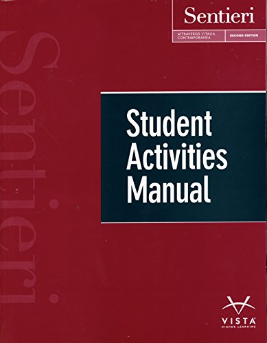 9781626807709: Sentieri, 2nd Ed, Student Activities Manual