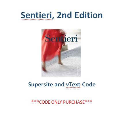 Imagen de archivo de Sentieri 2nd Ed Supersite Plus Code (Supersite and vText) **CODE ONLY** a la venta por Wrigley Books
