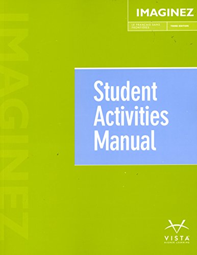 Stock image for Imaginez 3e : Student Activities Manual for sale by Better World Books