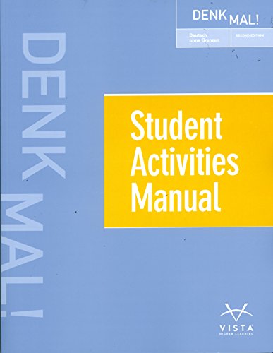 Beispielbild fr Denk Mal 2e : Student Activities Manual zum Verkauf von Better World Books