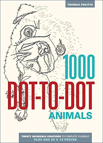 1000 Dot-To-Dot: Animals (Paperback)