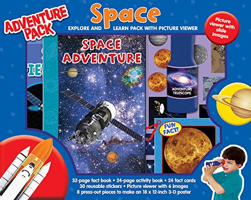 Beispielbild fr Adventure Pack: Space [With 32-Page Fact Book, 24-Page Activity Book and 30 Reusable Stickers and 8 Press-Out Pieces to M zum Verkauf von ThriftBooks-Atlanta