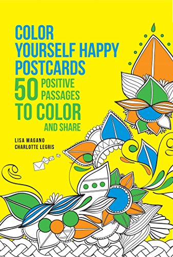 Beispielbild fr Color Yourself Happy Postcards: 50 Positive Passages to Color and Share zum Verkauf von HPB-Diamond