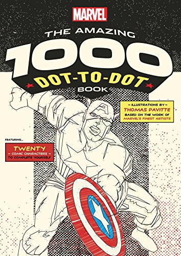 Beispielbild fr Marvel: The Amazing 1000 Dot-to-Dot Book (Numbers will be small) zum Verkauf von HPB Inc.