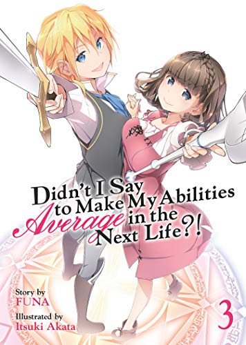 Stock image for Didn't I Say to Make My Abilities Average in the Next Life?! (Light Novel) Vol. 3 for sale by SecondSale