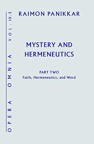 Stock image for Mystery and Hermeneutics: Faith, Hermeneutics, and Word for sale by GF Books, Inc.