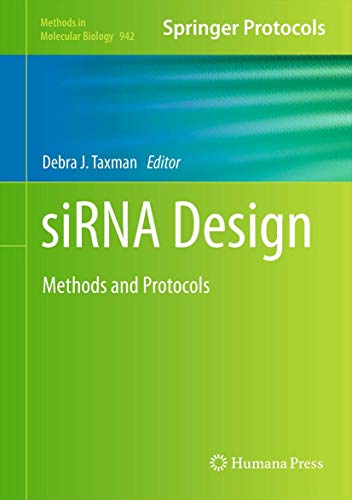 9781627031189: siRNA Design: Methods and Protocols: 942 (Methods in Molecular Biology, 942)